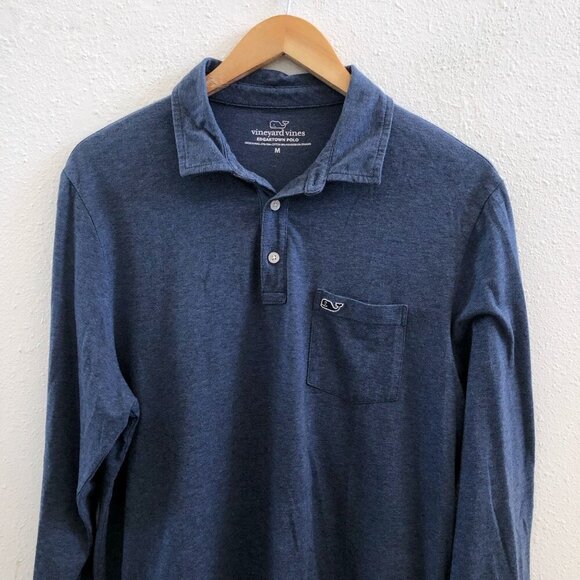 VINEYARD VINES Long Sleeve Edgartown Polo Size Medium - Picture 6 of 10